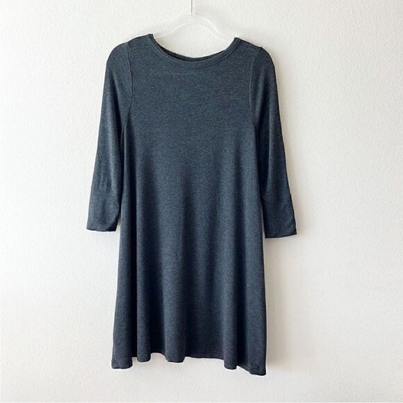 Lou & Grey Signature Soft Three Quarter Sleeve Softspun Terry Dress - Picture 1 of 11